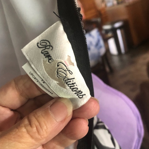 Rare Edition Zebra Print Size 12 Dress with Sparkle Top - Picture 5 of 5